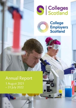 Colleges Scotland Annual Report 2021-22 cover image