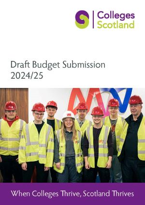 Colleges Scotland Draft Budget 2024-25 cover