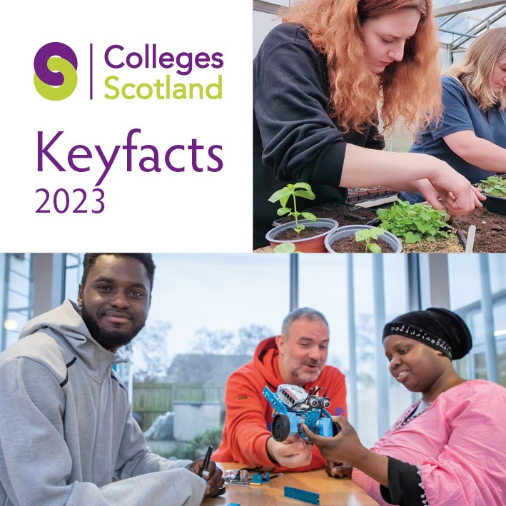 Keyfacts 2023 cover with images of students
